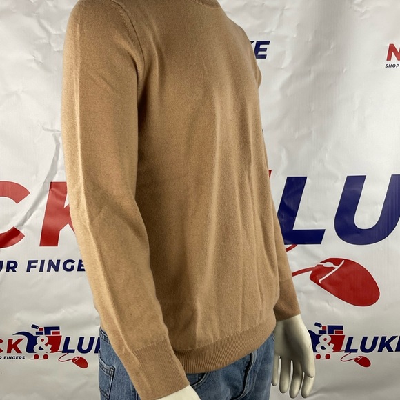 Camel crewneck men’s sweater by NAADAM - Soft Collection. 💯 cashmere 🎉 - Picture 4 of 6